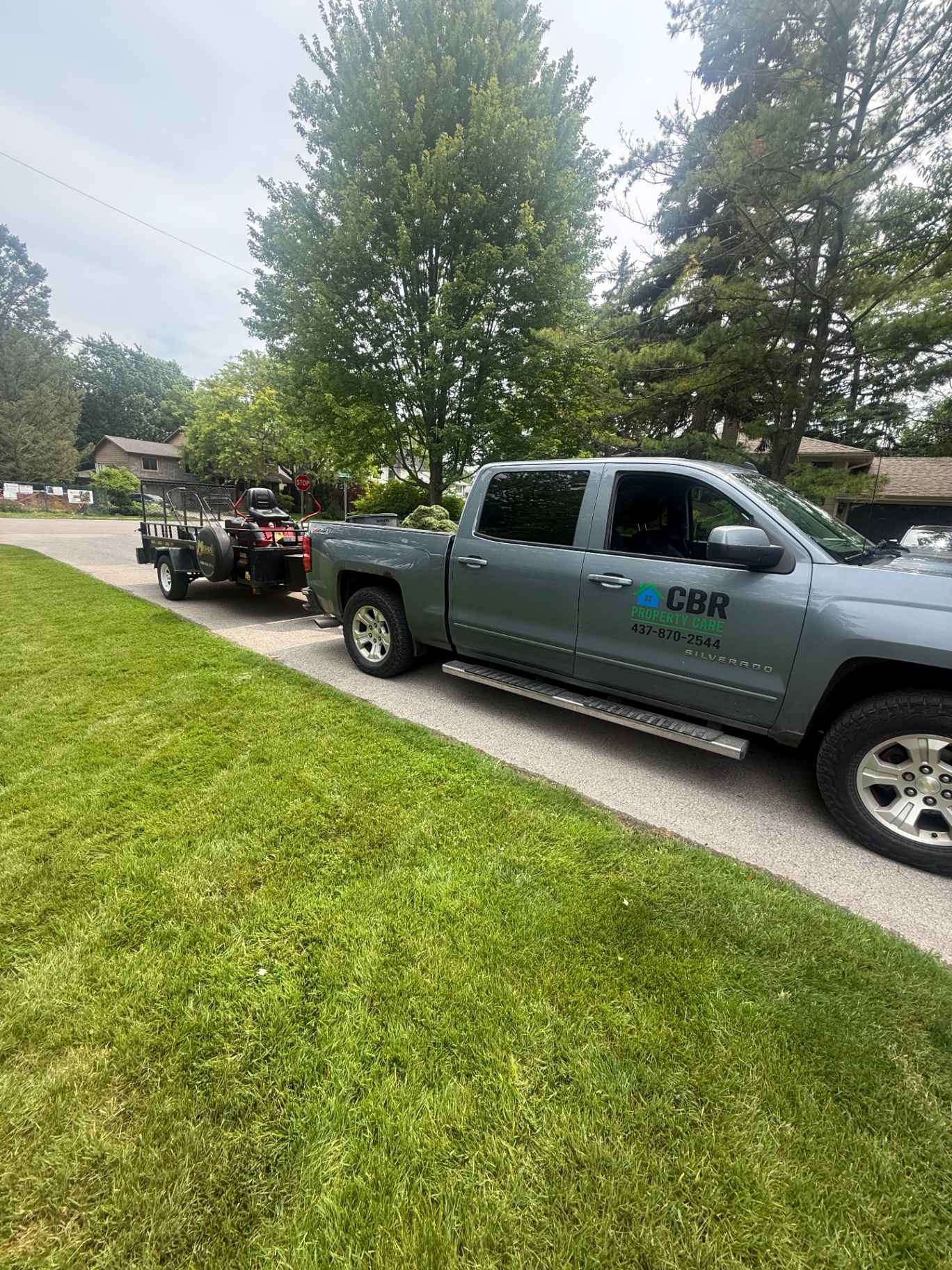CBR Property Care service truck and equipment